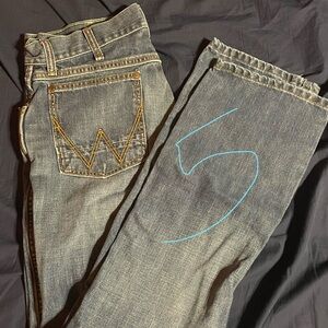 Women's Straight Leg Jeans - Gray